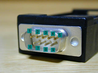 DSUB9pin の信号端子