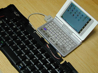 linux zaurus with stowaway keyboard