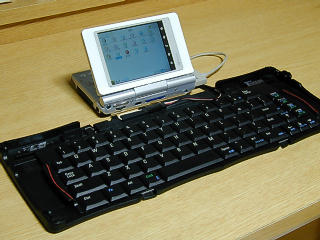 linux zaurus with stowaway keyboard
